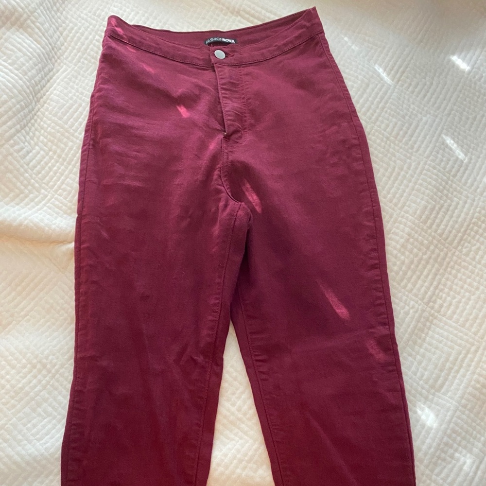 High waisted stretchy skinny jeans